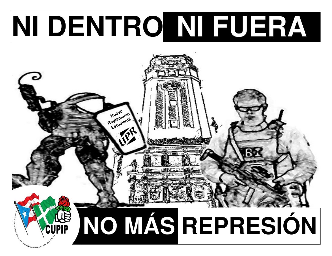 NI DENTRO NI FUERA NO MÁS REPRESIÓN